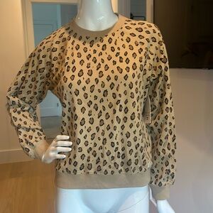 NWT billabong leopard crew sweater
